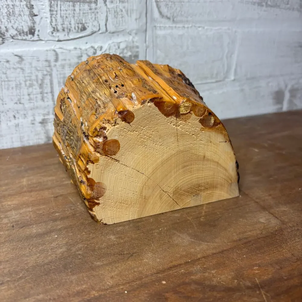 Live Edge Wood Mantel Clock